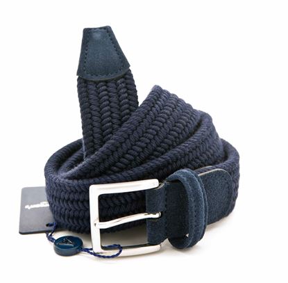 Immagine di Cintura blu in lana elastico