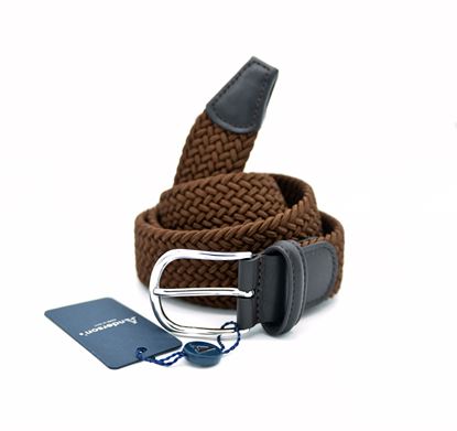 Immagine di Cintura in elastico intrecciato marrone
