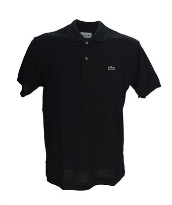 Picture of slim fit Black Lacoste polo
