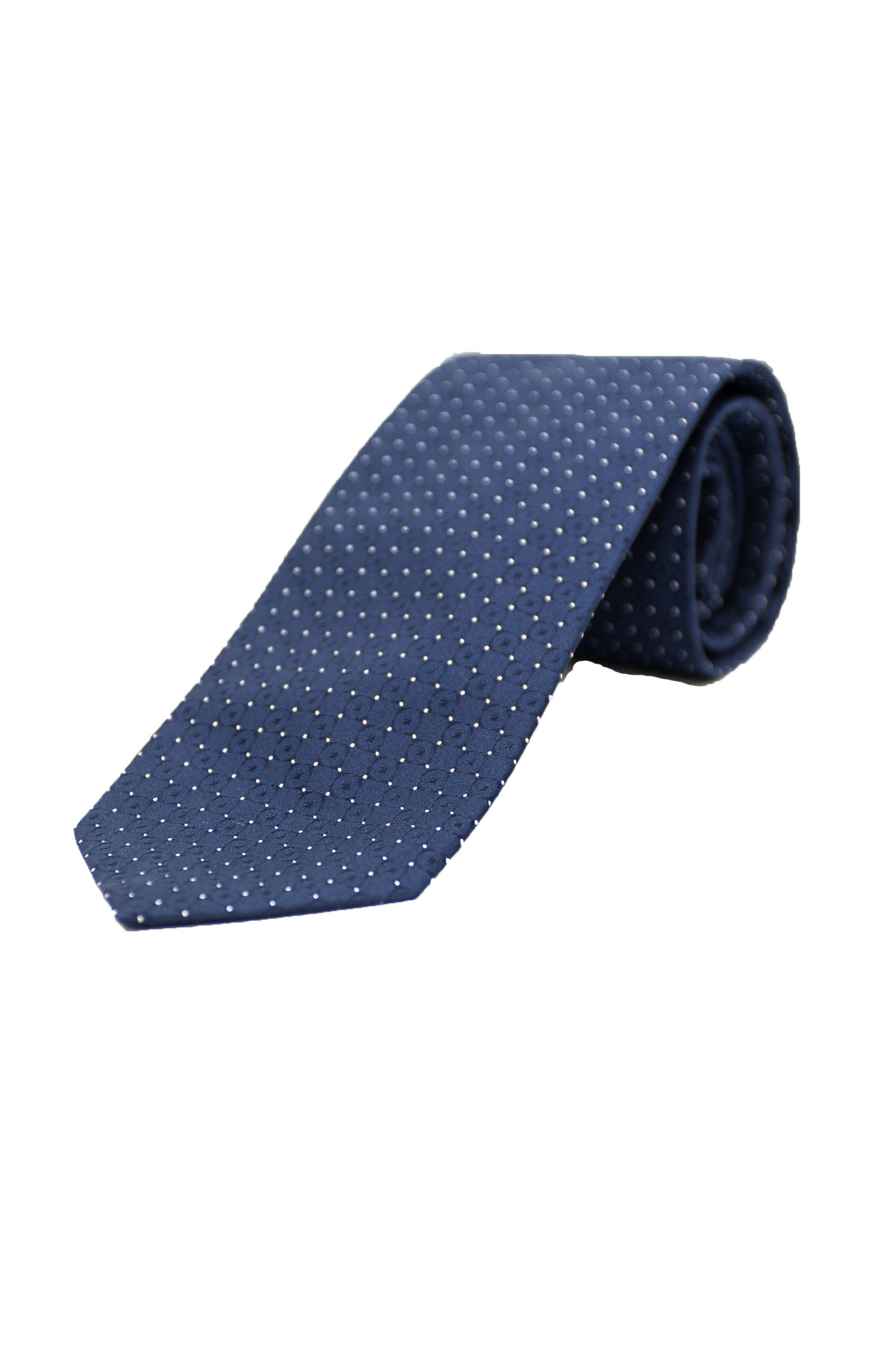 Picture of Blue background patterned tie