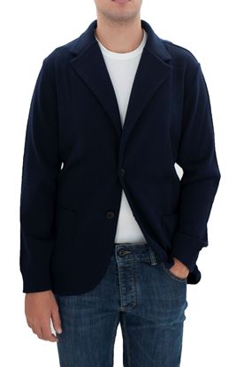 Picture of Navy Blue Knit Blazer