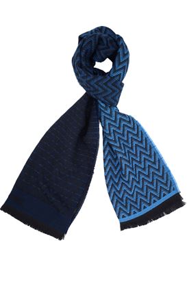 Picture of Scarf with blue background pattern