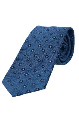 Picture of Silk and cotton Tie light blue background